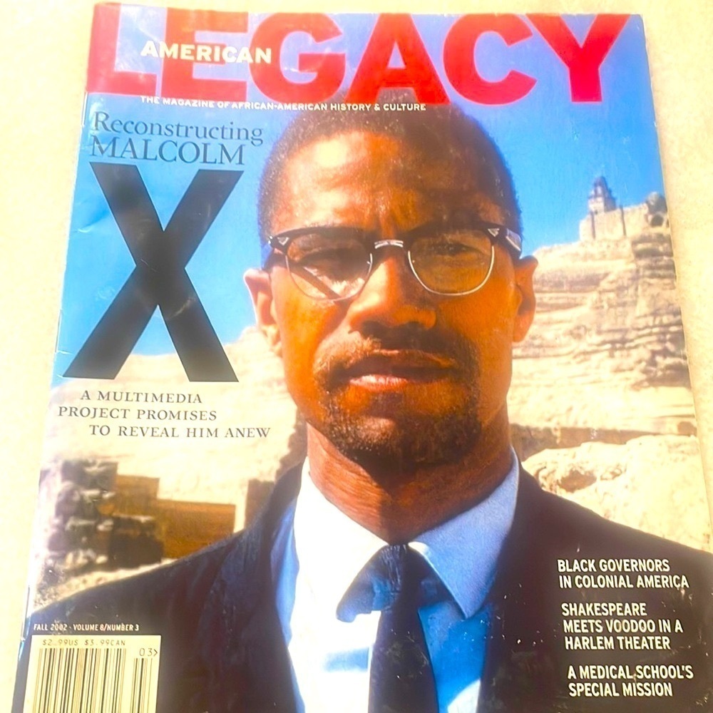 American Legacy magazine Malcolm X Fall 2002 Vintage reading Literature book